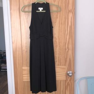 Ann Taylor LOFT V-neck black dress, LBD, size 8
